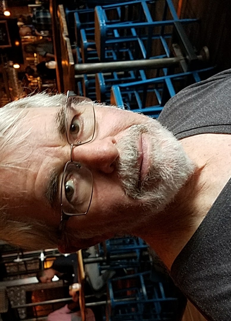 Byron at a bar, direct gaze