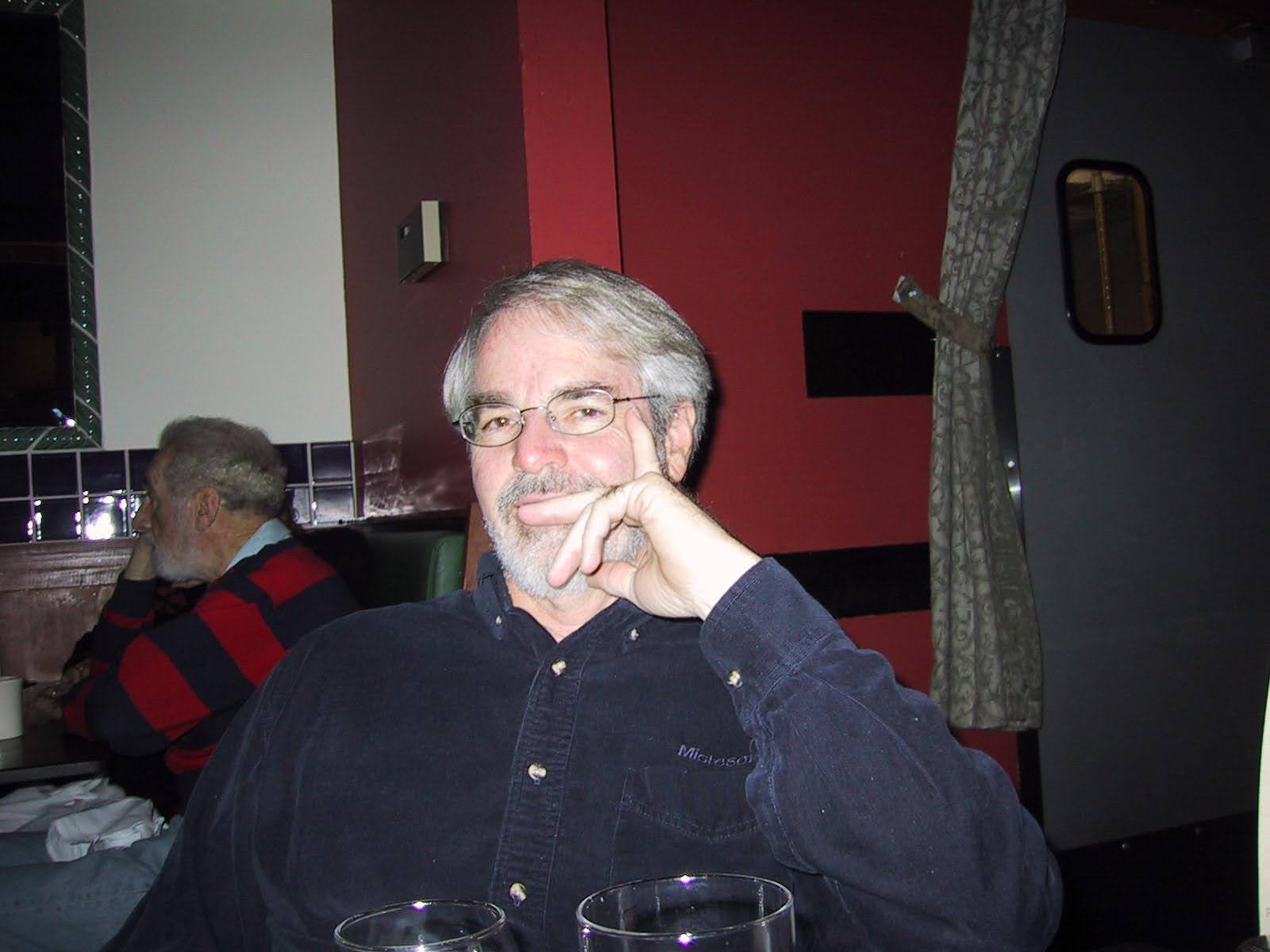 Byron at dinner, contemplative